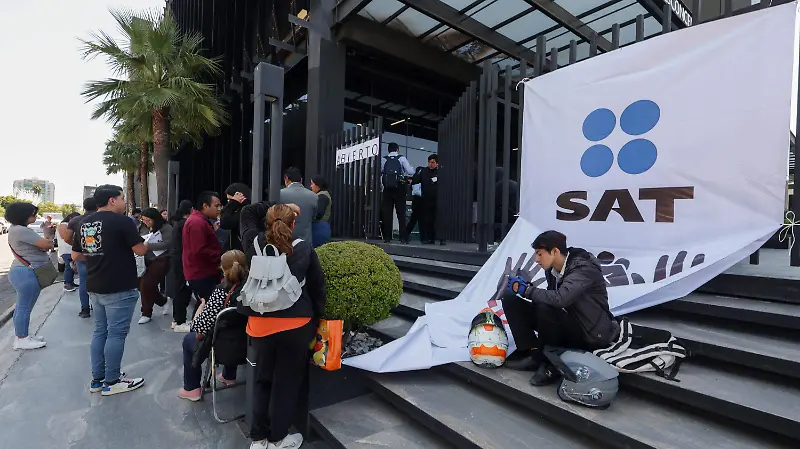 Protestas del SAT en Puebla